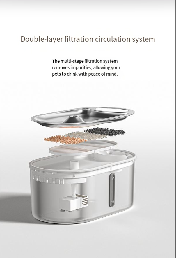 Stainless Steel Infrared Pet Water Fountain