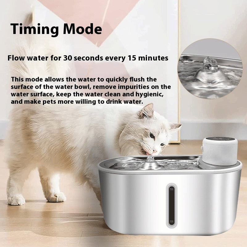 Stainless Steel Infrared Pet Water Fountain